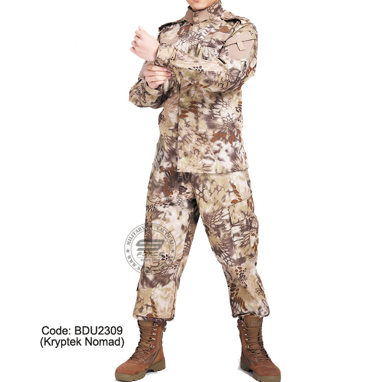 HIGHLANDER Military BDU Uniform Set Shirt Pants Kryptek Tactical Hunting Airsoft 